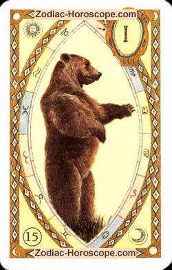 The bear astrological Lenormand Tarot