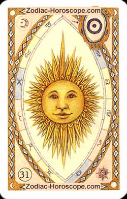 The sun, monthly Love and Health horoscope March Taurus