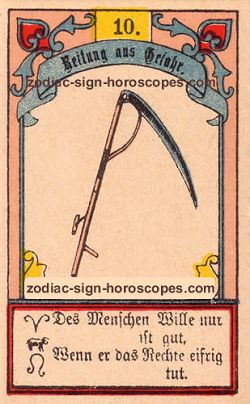 The scythe, monthly Taurus horoscope January