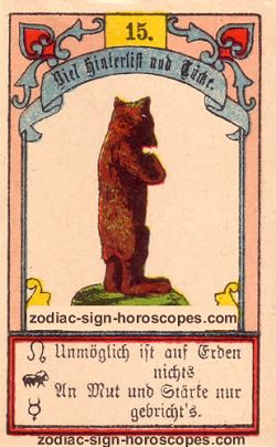 The bear, monthly Taurus horoscope August