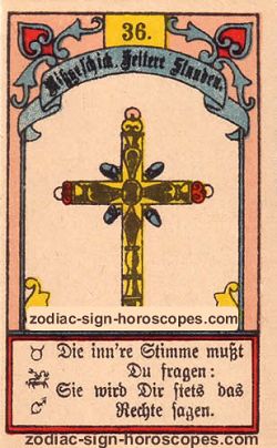 The cross, single love horoscope taurus